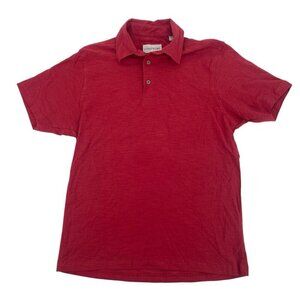 Coastaoro Mens Size Small Red Polo Shirt 100% Cotton Gorpcore Outdoors